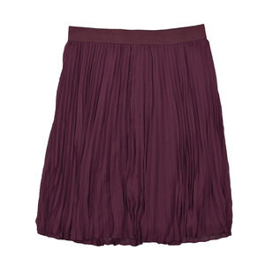 NEW Lane Bryant Women's Size 18/20 Pleated Skirt deep wine Polyester Pull on